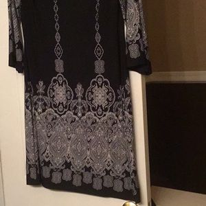 Navy blue & white dress